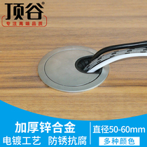 Top Valley 2 computer office desk hole through the line hole cover plate Book desktop wiring box outlet hole cover solid line device