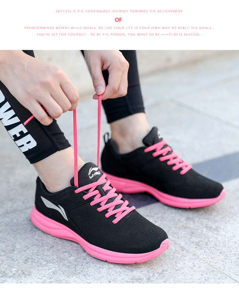 Giày chạy bộ nữ Li Ning 2018 thu đông 2018 thương hiệu giày chạy nhẹ mới bị hỏng mã giải phóng giày thể thao nữ giày chạy bộ lining