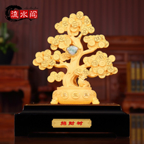 Rongsha gold rich cash cow lucky tree living room ornaments home decoration high-end crafts housewarming new home gifts