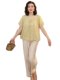Middle-Aged Mother's Summer Cotton and Linen Two-Piece Set 2025 New Style Fashionable Middle-Aged and Elderly Women's Clothing New Chinese Style Top Set