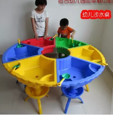 Child Sand Water Tray Plastic Combined Sand Water Table Mall Square Sand Tray Children Sand Water Toy Playing Sand Table
