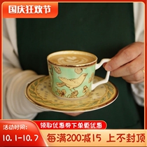 W1962 export French bone porcelain exquisite blue bird white background flower series English afternoon tea Coffee Cup Cup