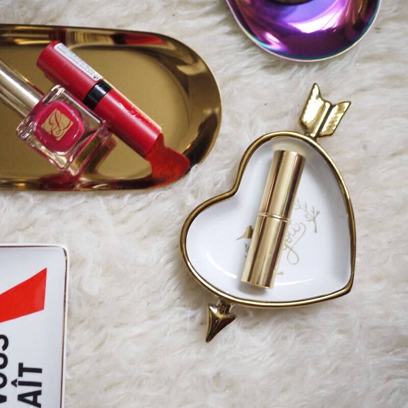 W1962 outlet US gilded cubbits Arrow heart-shaped containing disc/Valentine's Day Jewelry Disc/Decoration