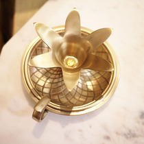 W1962 India imported handmade brass pineapple shape portable Candlestick vintage style