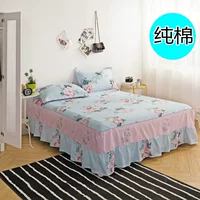 100% khăn trải giường bông bông giường váy công chúa một mảnh nệm bao gồm tờ bìa giường 1.8m1.5m1.2 đơn trị Mitte - Váy Petti ga giường viền họa tiết