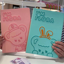  2020 ipad10 2 protective cover Pro11 embroidery 9 7 teddy bear pro10 5 cartoon air4 anti-fall