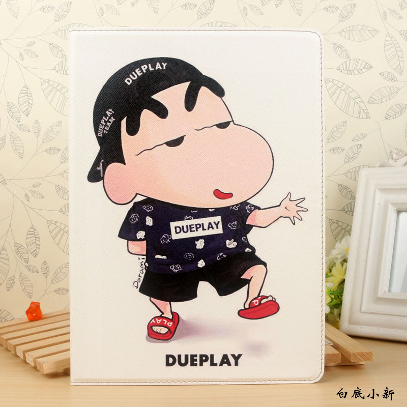 Apple ipad6 air2 protective case ipad5 sleep leather case air1 cartoon shell crayon small trendy brand