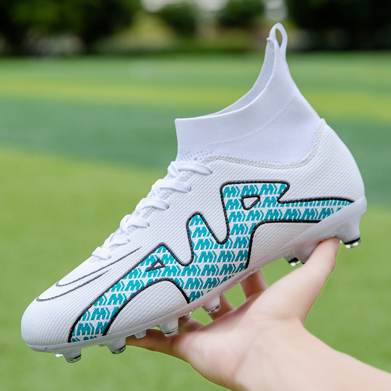 C Ronaldo new cr7 Assassin 15 soccer boots boys and girls students high barrel adult long short crush TF nail ag training shoes
