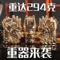 ZORRO pure copper weighted shell armor I gold-plated faucet embossed imperial kerosene lighter model