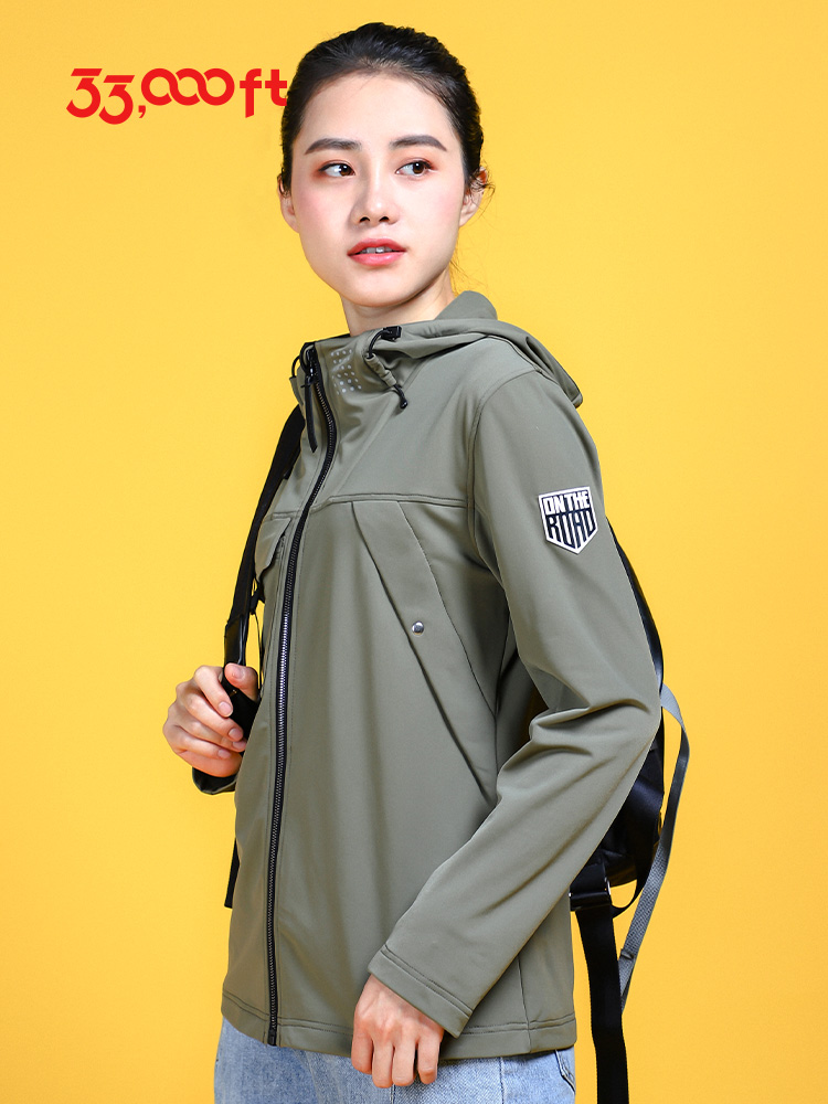 33000ft Outdoor Sports Breathable Cardigan Sweater Women's Spring Summer Lightweight Stretch Casual Jacket Outer City