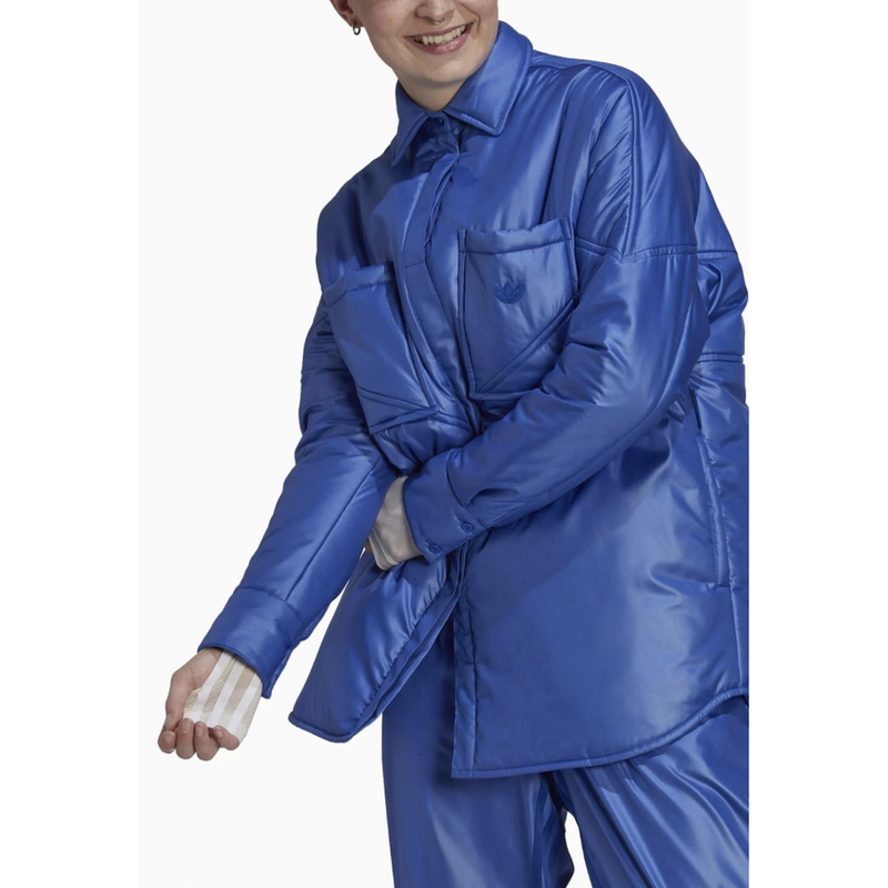 Adidas Trefoil Blue Version Collaboration Klein Blue Cotton Jacket Hk7257 Adidas Trefoil Blue Version Collaboration Klein Blue Cotton Jacket Hk7257