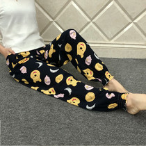 Beach pants womens artificial cotton cotton cotton silk casual trousers summer long pajama pants net cotton silk Thai home pants