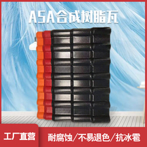 Foshan Manufacturer Direct Sales ASA Synthetic Resin Tile Roof Eatery Decoration Rural Villa Antique Tile Color Steel Tile