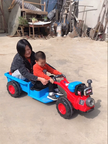 Трактор, игрушечная машина с сидением, электрический большой электромобиль, транспорт на четырех колесах, дистанционное управление