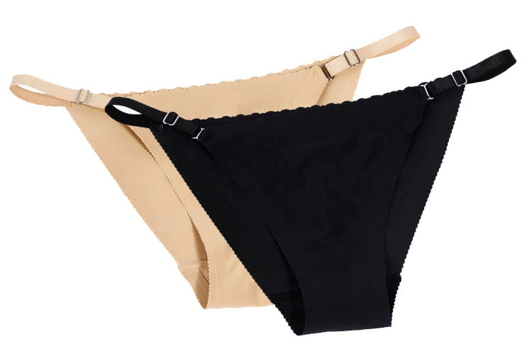 Bikini cạp trễ nâng hông áo tắm chống chói đồ lót xà cạp bảo thủ phụ nữ điều chỉnh an toàn xà cạp đinh - Bikinis