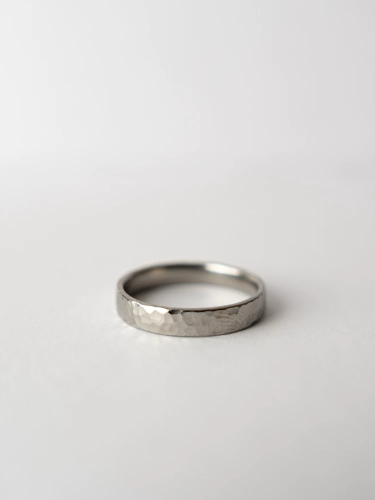 With a forged pattern ring handmade, grip safety, Birthday gift