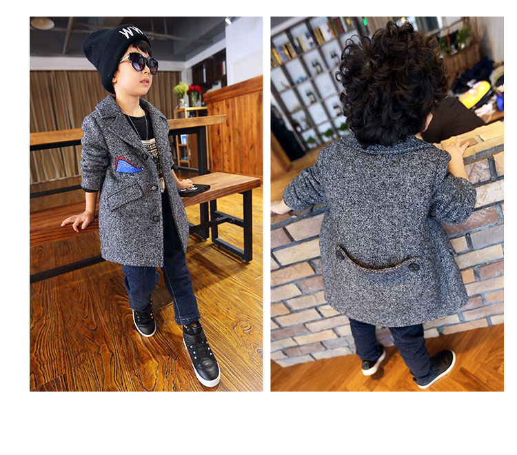 Manteau pour garcon en de laine - Ref 2161199 Image 7