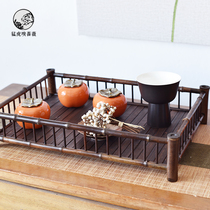 Zen bamboo festival antique tray tea tray new Chinese tea room Model Room soft decorations ornaments desktop coffee table accessories