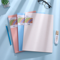 Morandi information book a4 inserted page file bag piano spectrum clip multi-page file folder brief frescoed paper clip