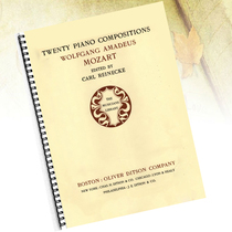 Classical Mozart Mozart20s first sketch piano score with fingering