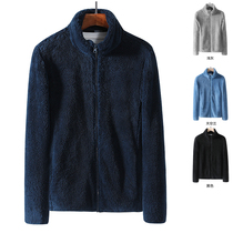 Long suede rocky velvet zipped zig (long sleeves) autumn winter mens coat stand collar jacket uphols-up sweatshirt submachine clothing liner