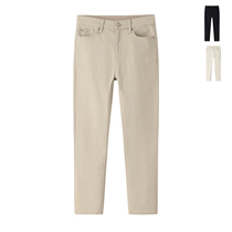 Rice White Straight Barrel Jeans Women 2022 New Autumn Winter Youth 100 Hitch A Slim Casual Old Daddy Pants