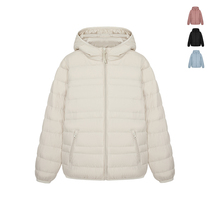 Light and thin down clothes woman short and small sub 2022 Winter new Lianhood Sport jacket Pure Duck Suede Casual