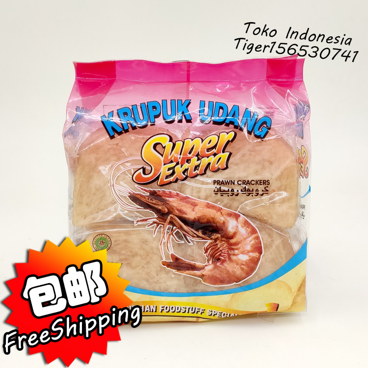 Indonesia krupuk udang surer extra Besar Indonesia's big shrimp sheet 500g packs