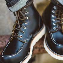 VINTAMERI tooling Red WING 8179 MID help thick oil leather handmade Goodyear FIRST LAYER COWHIDE BOOTS