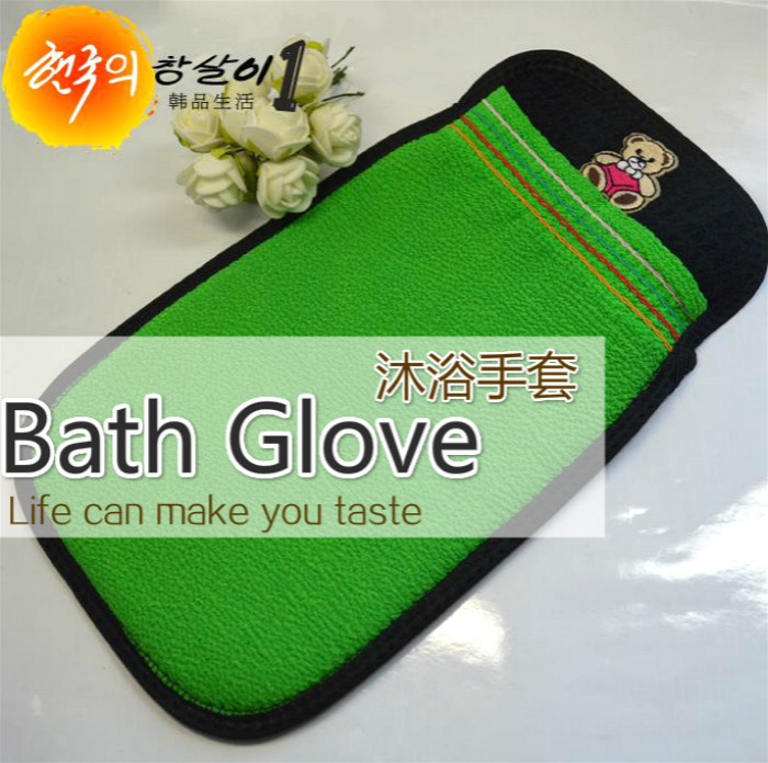 Bath and labor-saving bath towel Brand double-sided quilted bath towel Embroidered bath gloves Not shrinking and easy to use