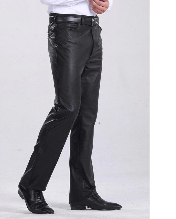 Pantalon cuir homme droit pour hiver - Ref 1491990 Image 16
