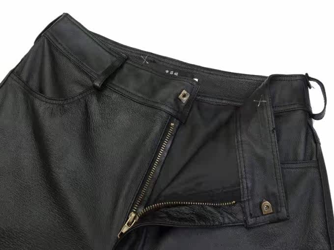 Pantalon cuir homme droit pour automne - Ref 1492524 Image 15