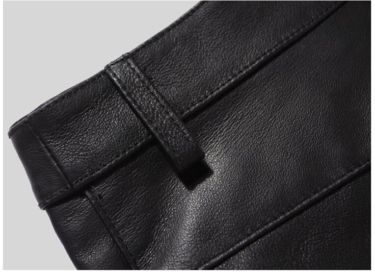 Pantalon cuir homme droit pour hiver - Ref 1491990 Image 22