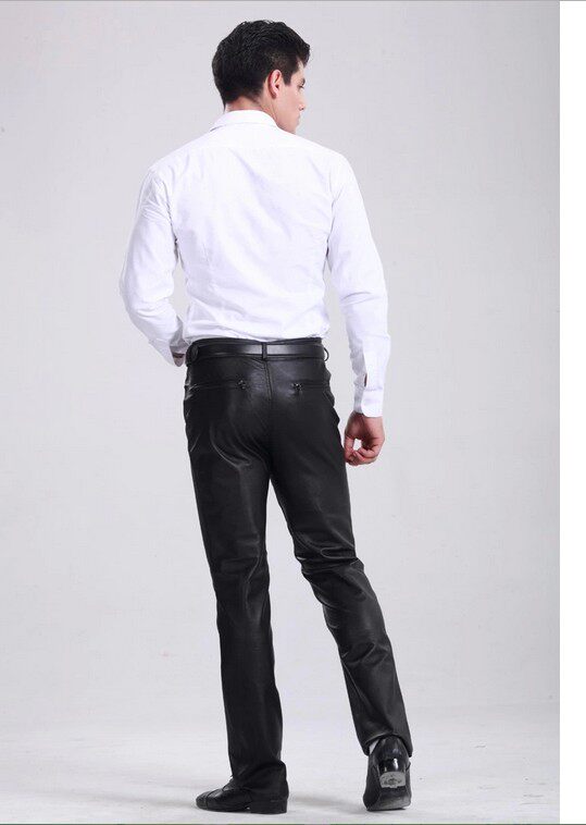 Pantalon cuir homme droit pour hiver - Ref 1491990 Image 14