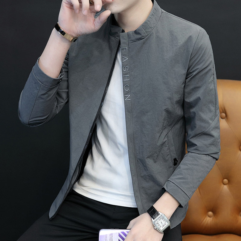 Fugui Bird Spring Autumn Pilot Jacket Male Korean Version Sashimi Trend Baseball Collar Jacket Men Outwear Casual 100 lap