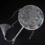 Сяхонгу, тот же фанат невесты, свадебный фанат группы, синий Xiuxi Clothing Hi Fan Diy Group Materal Material Mater