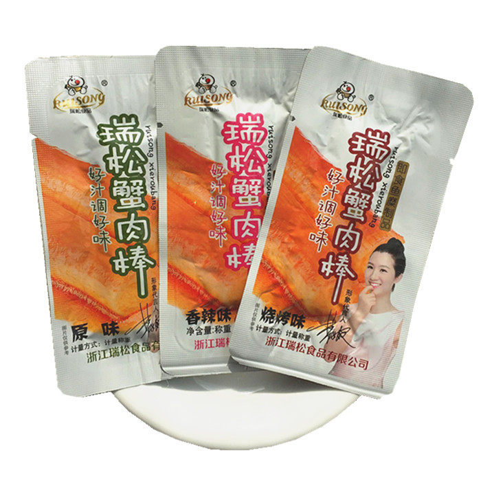 Ruisong hand-torn crab willow scatter weigh crab meat stick multi-flavor instant fish independent small package 250g