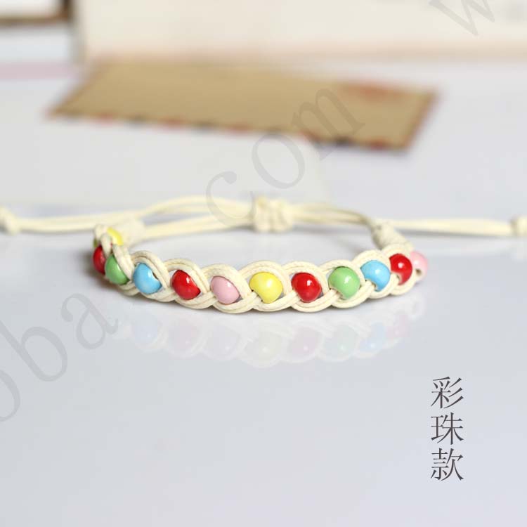 Giá trị phổ biến [tất cả các hướng bắc] gốm thủ công dệt vòng tay ban đầu một sợi tóc men vòng pandora