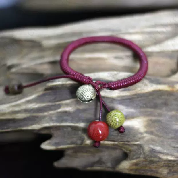 Boutique [Taozhu Bell] Đồ trang sức thủ công theo phong cách dân tộc retro Vòng tay gốm Nhà sản xuất ưu đãi đặc biệt đợt 27