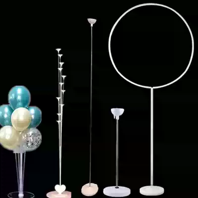 Balloon column bracket landing base pole wedding arrangement birthday table arch empty floating aluminum film Latex Ball support