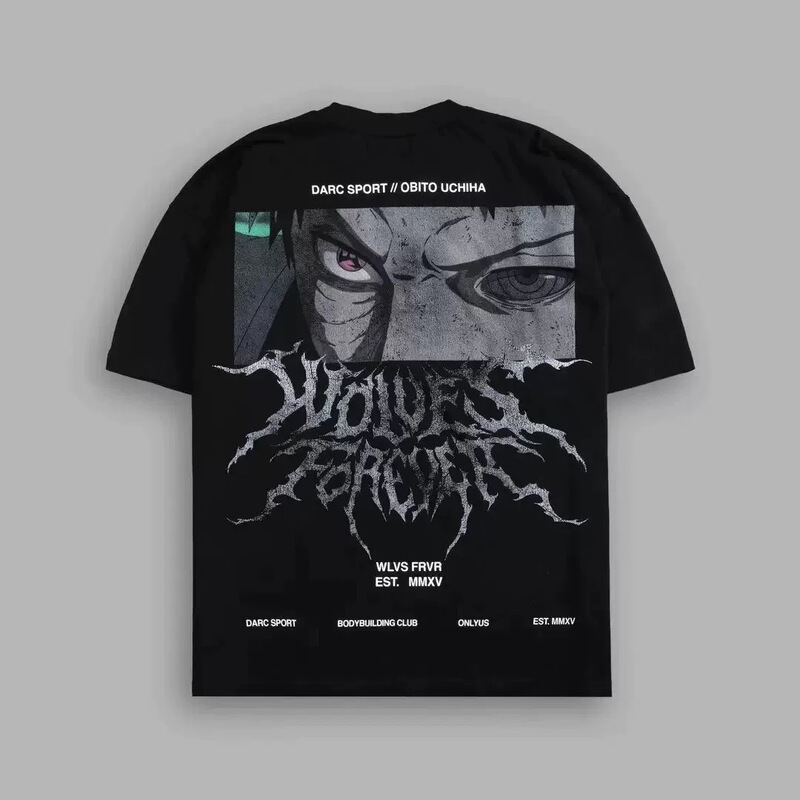 Darcsport Wolf Head Naruto Collaboration Short Sleeve Unisex American Style Sports Casual Loose Cotton T-Shirt 2026 Darcsport Wolf Head Naruto Collaboration Short Sleeve Unisex American Style Sports Casual Loose Cotton T-Shirt 2026