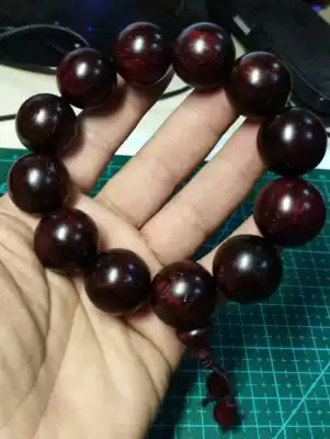 Wood King Indian small leaf red sandalwood bead beads hand string scrap material support re-inspection