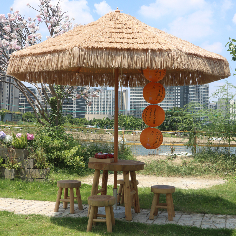 Outdoor Parasol, Simulated Thatch Umbrella, Courtyard Garden Roman Umbrella, Straw Umbrella, Farmhouse Internet-Famous Homestay Straw Umbrella Outdoor Parasol, Simulated Thatch Umbrella, Courtyard Garden Roman Umbrella, Straw Umbrella, Farmhouse Internet-Famous Homestay Straw Umbrella