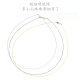 0.4mm ultra-fine hole single bead necklace rope bracelet necklace 925 silver buckle crystal beads can wear small hole pearl Passepartout