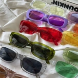 Прямоугольные очки в стиле хип-хоп на солнечной энергии, 2 карат