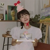 Корейская инспирация сырой шляпы с днем ​​рождения розовая не -слоящая детская маленькая шляпа родители -дети