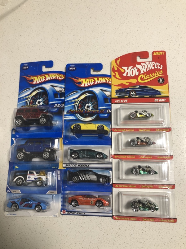 Hot Wheels, Hummer H2, Morris, Lamborghini, Mercedes, Go-Kart 10