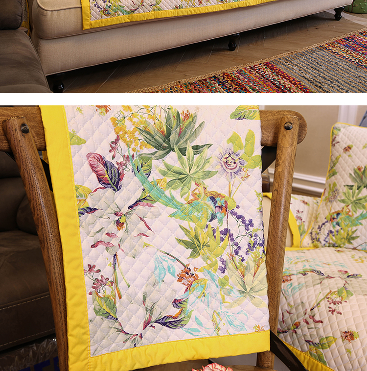 Lông vũ Bốn mùa Mỹ vải mục vụ đệm sofa da chống trượt đệm sofa nước Mỹ khăn tùy chỉnh - Ghế đệm / đệm Sofa nệm ngồi ghế gỗ