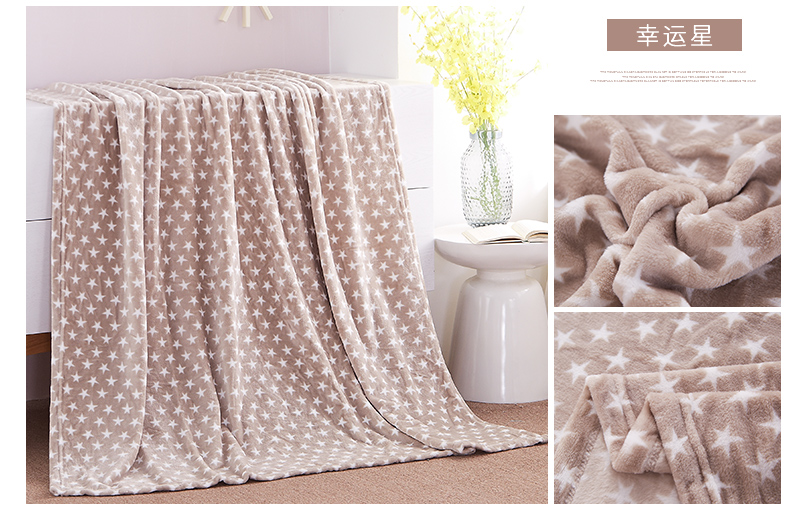 Hengyuanxiang flannel chăn điều hòa không khí chăn nap chăn văn phòng chăn đơn mùa thu và mùa đông giải trí chăn mền chăn lông tuyết nhung