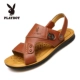 Playboy sandal nam 2018 hè mới bằng da nam giày đi biển đế dày đế chống trượt và dép nam giày bitis nam